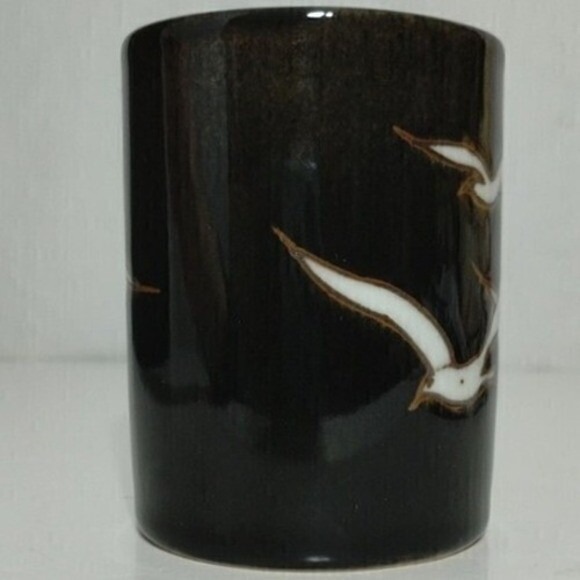 Otagiri Black Seagull Mug Vintage Japanese Coastal Nautical Coffee Cup - Picture 5 of 10